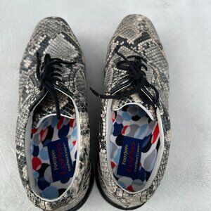 FootJoy LoPro Collection snakeskin-patterned leather Golf shoes, 7.5M Womens